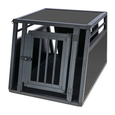 Kerbl алюминиевая переноска для домашних животных Vacation, графит - 55 х 77 x 50 см
