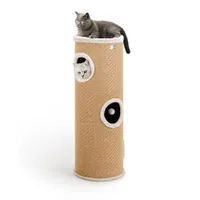 Lionto Kratztonne mit Jute, beige - H 100 x L 36 x B 36 cm