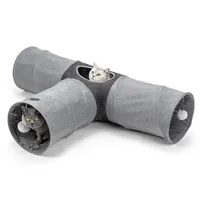 Lionto 3-kierunkowy tunel dla kota - Dł. x szer. x wys.: 30 x 120 x 80 cm