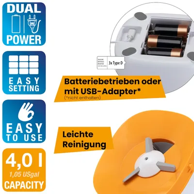 Ferplast foderautomat Risto Pet - Upp till 4 liter torrfoder