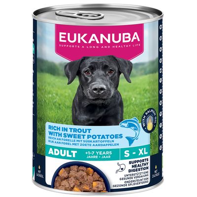 Eukanuba Adult pisztráng & édesburgonya 24 x 400 g