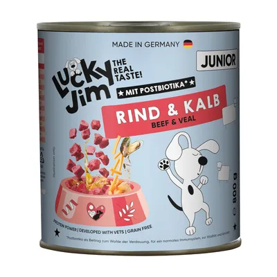 Lucky Jim Junior 6 x 800 g - Marha & borjú