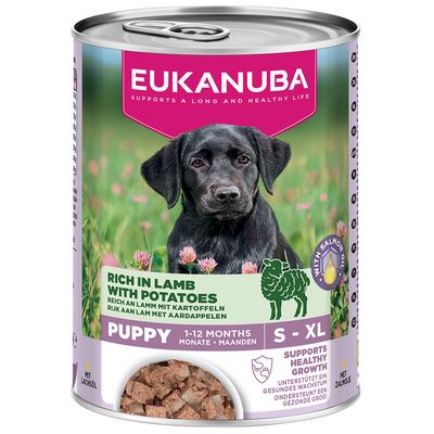Eukanuba Puppy Reich an Lamm mit Kartoffeln 6 x 400 g