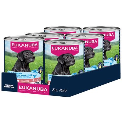 Eukanuba Senior riche en truite avec patate douce lot économique : 24 x 400 g