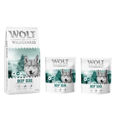 12 + 2 kg gratis! 14 kg Wolf of Wilderness - getreidefreie Rezeptur - Adult "Deep Seas" Hering 12 + 2 kg gratis! 14 kg Wolf of Wilderness - getreidefreie Rezeptur - Adult "Deep Seas" Hering