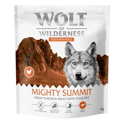 Wolf of Wilderness "Explore The Mighty Summit" Performance - sans céréales - 1 kg Nouvelle recette