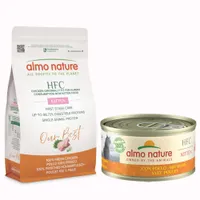 1,2 kg Almo Nature HFC + 6 x 70 g passendes Nassfutter gratis! - 1,2 kg Kitten Huhn + 6 x 70 g Natural Kitten mit Huhn
