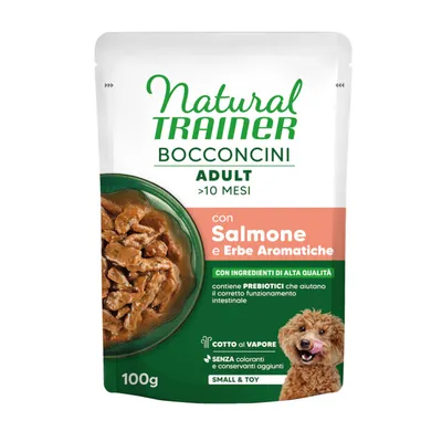 Natural Trainer Bocconcini Adult Small & Toy Chunks in Sauce - dog wet food - 100g Chicken