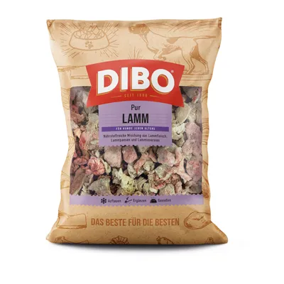 DIBO Frostfutter Lamm Pur für Hunde - 5 x 2000 g DIBO Frostfutter Lamm Pur für Hunde - 5 x 2000 g