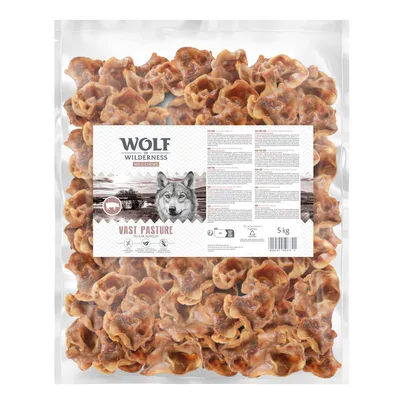 Wolf of Wilderness vepřové uši "Vast Pasture" - 1,25 kg (úložný box)