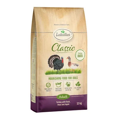 Lukullus Classic krůtí a kachna - výhodné balení: 2 x 12 kg nová receptura