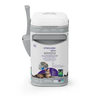 LitterLocker by Litter Genie® Platinum Caixote para areia de gatos - LitterLocker® Platinum, branco (incl. uma cassete)