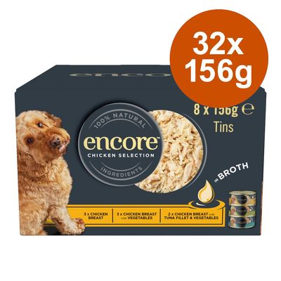Encore Dog Tin in Broth Saver Pack 32 x 156g