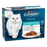 Gourmet Perle blandat urval 12 x 85 g - Havets njutning (4 sorter)