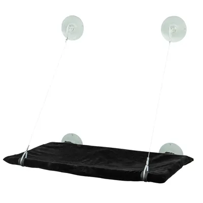 Karlie Fensterliege, schwarz - L 51,5 x B 31 x H 2,5 cm