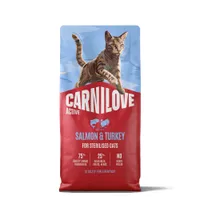 Carnilove Active Adult Sterilised cu somon și curcan - 2 x 6 kg
