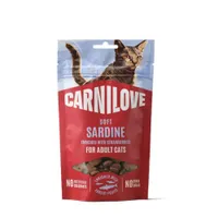 Carnilove Cat Soft Snack - lot économique : 2 x 50 g sardine à la fraise