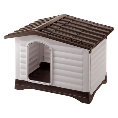 Ferplast Kunststoffhundehütte Dogvilla B 111 x T 84 x H 79 cm (Größe 110)