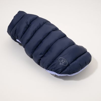 Nomad Tales Bloom Hundemantel Puffer, lila/marineblau