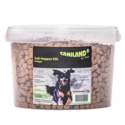 Caniland Soft Trainees XXL кофичка - хапки с птиче месо - 2 x 2 кг