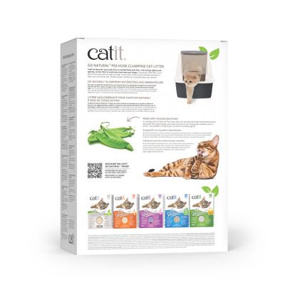 Catit Go Natural kattströ av ärtskidor, parfymfritt