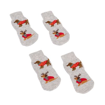 zooplus Exclusive Pet & Parent Weihnachtliche Socken - für Hunde (Einheitsgröße)