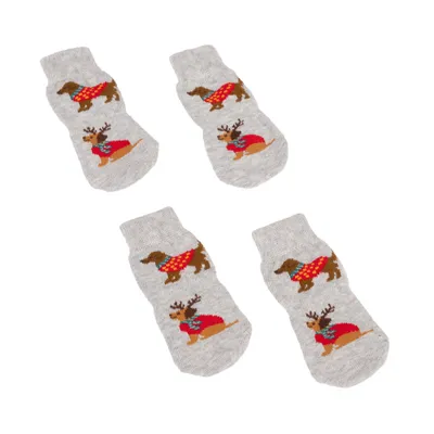 zooplus Exclusive Pet & Parent Weihnachtliche Socken - für Hunde (Einheitsgröße)