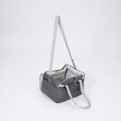 zooplus Basics hundebilsæde, grå - L 45 x B 41 x H 29 cm