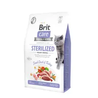 Brit Care Sterilized Weight Control kacsa & pulyka - 2 x 2 kg