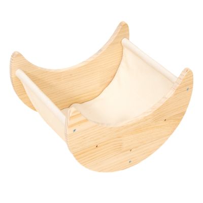 TIAKI stenska postelja polmesec, bela - pribl. D 36 x Š 28,5 x V 15 cm