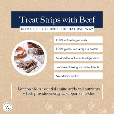 Hollings Treat Strips with Beef - Saver Pack: 3 x 100g