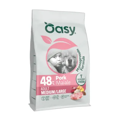 Oasy Adult Medium/Large Schwein - 10 kg Oasy Adult Medium/Large Schwein - 10 kg