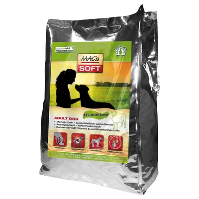 Ekonomipack: 6 påsar MAC's Soft hundfoder till lågt pris! - Adult Häst (2 x 12 kg)