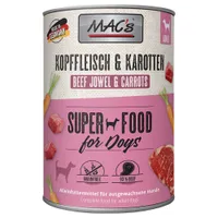 Sparpaket MAC's Adult Superfood 12 x 400 g - Kopffleisch & Karotten