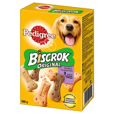 Pedigree Biscrok, 3 makua