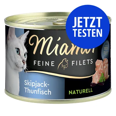 Miamor Feine Filets Skipjack-Thunfisch, Naturell. Jetzt testen. 100% Filet.