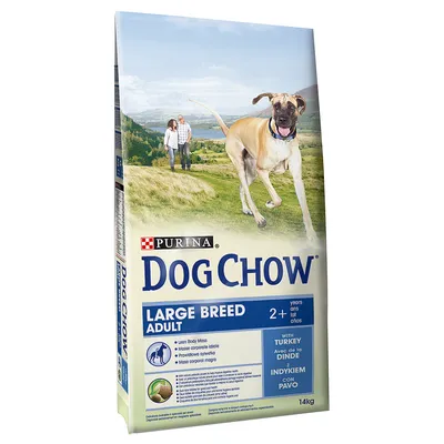 Purina Dog Chow Puppy Large Breed Kalkoen Hondenvoer - Dubbelpak: 2 x 14 kg