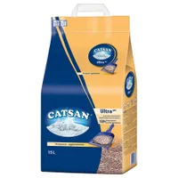 Catsan Ultra areia aglomerante inodora - Pack económico: 2 x 15 kg