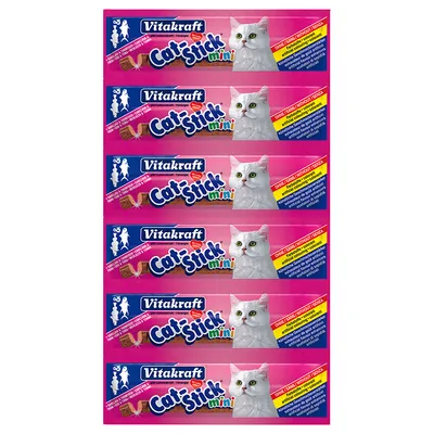 Ekonomipack: Vitakraft Cat Stick Mini á 60 x 6 g - Kalkon & lamm