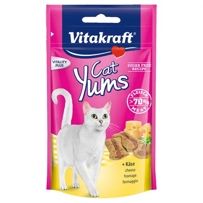 Friandises Vitakraft Cat Yums, fromage - lot % : 3 x 40 g