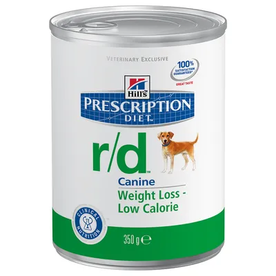 Prescription Diet r/d Canine Weight Loss Low Calorie, 350g tin, clinical nutrition, 100% satisfaction guarantee, veterinary exclusive