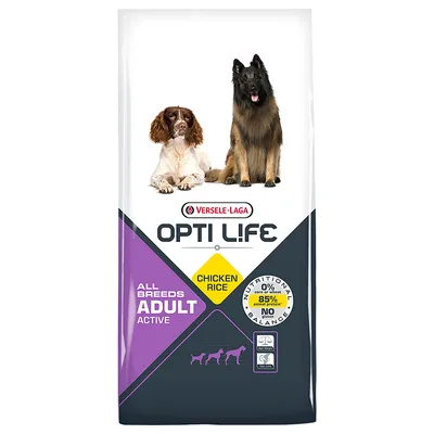 Opti Life Adult Active Hondenvoer - Dubbelpak: 2 x 12,5 kg