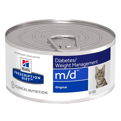 Hill's Prescription Diet m/d Original kattmat, diabetes/viktkontroll, endast för veterinärer, klinisk näring.