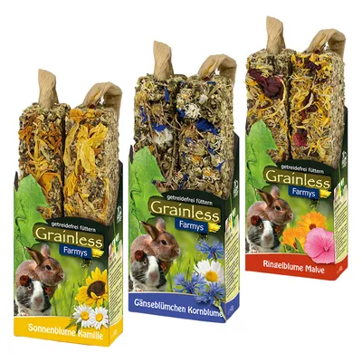 JR Farm Farmy's Grainless Mixed Pack - 3 x 2 kpl (3 makua, 140 g kutakin)