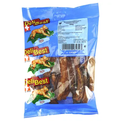 DeliBest Light Struisvogelpezen - 200 g