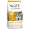 Blandat dubbelpack: 2 x 12 kg Wolf of Wilderness hundmat Blue River + Green Fields