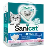 Sanicat Active White Lotus Flower pesek za mačke - 6 l