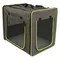 First Class Basic Cușcă pliabilă S: L 53,5 x l 38 x î 46 cm, gri/verde