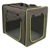 Trasportino First Class Basic grigio scuro / verde fluo per cani S: L 53,5 x P 38 x H 46 cm