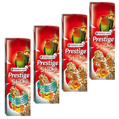 Pacco misto Versele-Laga Prestige Sticks Parrocchetti 4 x 2 Stick (560 g)